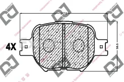������� ��������� �������� ��������/A-603K, �AN-636K, �D2180, �PF-1430/Djparts-BP1050 BP1050 ����