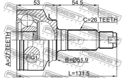 ���� �������� 27x51.9x26 Febest 0310Cityat 0310CITYAT ����