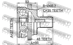 ���� �������� 27x67x35 Febest 1610220A48 1610220A48 ����