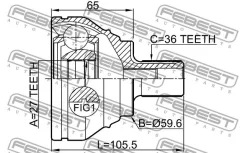 ���� �������� 27x59.6x36 Febest 1710Q3 1710Q3 ����