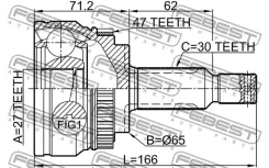 ���� �������� 27x65x30 Febest 2210GHA47 2210GHA47 ����
