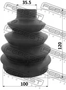������� ���� �������� �������� pvc 100x120x35.5 Febest 2117PEXP 2117PEXP ����