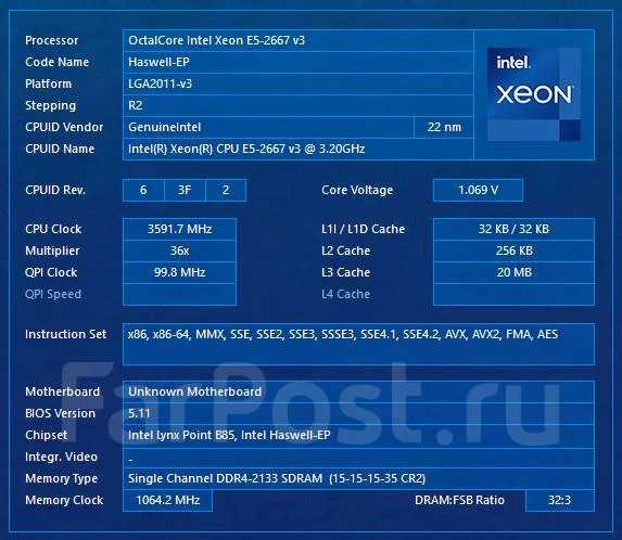 Intel Xeon E5-2667 v3 ����
