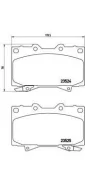 ������� ��������� �������� �������� ��� Toyota LAND Cruiser, Lexus LX, Toyota Tundra ����� Brembo P 83 048 P83048 ����