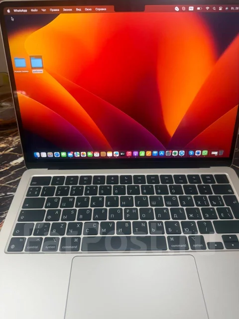 Apple MacBook Air 13 2022. 13.6", 4,1����, ��� 8 ��, ���� 256���, WiFi: 1, Bluetooth: 1, ����������� �� 12��. ����