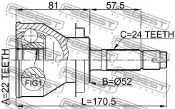 ���� �������� 22x52x24 [0110J210] 0110J210 ����