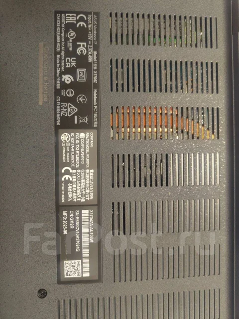 Asus VivoBook 17 X1704ZA. 17.3", 1,3����, ��� 16 ��, ���� 512���, WiFi: 1, Bluetooth: 1, ����������� �� 6��. ����