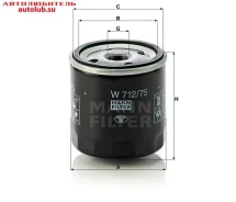 ������ �������� W712/75 MANN W71275 ����