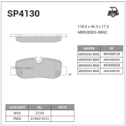 ������� ������ Mercedes VITO (W447) SP4130 Sangsin Brake SP4130 SP4130 ����