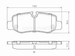 ������� ��������� (�����) Mercedes-Benz V-Class 14-23 / Vito 14-20 SAT ST-28-0291, ������ ST280291 ����