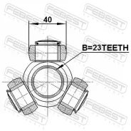 ������� 23x39.9 | ����/��� | Febest 2116CB320AT 2116CB320AT ����