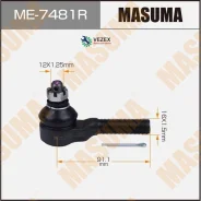 ���������� ������� ���� Masuma Suzuki Jimny, Jimny Sierra / JB23W, JB33W 97-18 LH Masuma ME7481R, ����� ME7481R ����