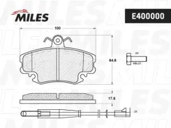 ������� ��������� �������� (� ��������) (����� Low-Metallic) Renault Logan 04-/Sandero 08-/CLIO 91- (TRW GDB1465) E400000 E400000 ����