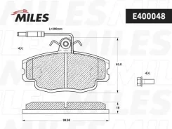 ������� ��������� �������� (� ��������) (����� Low-Metallic) Renault Logan 04-/Sandero 08-/CLIO 91- (TRW GDB807) E400048 E400048 ����