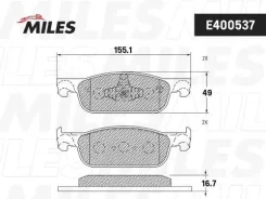������� ��������� �������� (����� Low-Metallic) LADA X-RAY (TRW GDB2157) E400537 E400537 ����