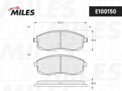 ������� ��������� �������� (��� �������) (����� Semi-Metallic) (Nissan JUKE F15, Teana I-II, Maxima J30, A32, Tiida, Suzuki SX-4) (TRW GDB1003) E10015...