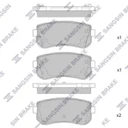 ������� ��������� �������� Hyundai Accent, KIA Rio 1.4i/1.6i 05 SP1850 SP1850 ����