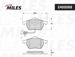 ������� ��������� �������� (2 �������) (����� Low-Metallic) (AUDI A4 (B5-B7), A6 (C5-C6), VW Passat (3B_ (TRW GDB1307) E400068 E400068 ����