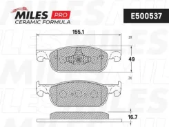 ������� ��������� �������� (����� Ceramic ����� PRO) LADA X-RAY (TRW GDB2157) E500537 E500537 ����