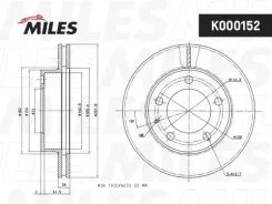 ���� ��������� �������� D258��. ������������� Mazda 626 1.8-2.0 91-02/Premacy 1.8-2.0 99- (TRW DF2704) K000152 K000152 ����