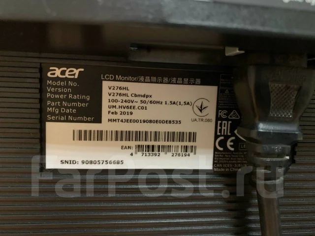 Acer. 27", ���������� �� (LCD, LED, QLED) ����
