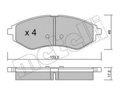 ������� ��������� �������� �������� Chevrolet AVEO (2004) [178Metelli2205080] 2205080 ����