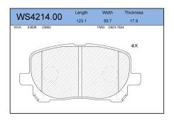 ������� ��������� �������� �������� ��� Toyota Avensis Verso, Toyota Previa III, Toyota Matrix jeenice ws421400 WS421400 ����