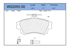 ������� ��������� �������� �������� ��� Mitsubishi Carisma, Volvo S40 I, Volvo V40 ��������� jeenice ws205500 WS205500 ����