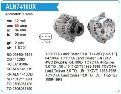 ��������� Toyota 1KZ KR 90amp 3T Land Cruiser 3.0, 12V Krauf ALN7410UX ����