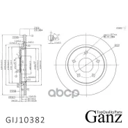 ���� ��������� ������ � ��������� Chrysler Grand Voyager IV/Dodge Journey /D=305MM GANZ GIJ10382 04721996AB GANZ ���. GIJ10382 GIJ10382 ����