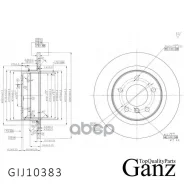 ���� ��������� ������ � ��������� BMW E81/E87/E90 /D=296MM GANZ GIJ10383 34216855002 GANZ ���. GIJ10383 GIJ10383 ����