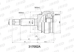 ���� ������� 25/33 ABS 43 | ����� ����/��� | INKO 317052A 317052A ����