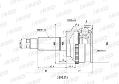���� ������� 28/24 ABS 44 | ����� ����/��� | INKO 319127A 319127A ����