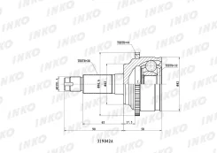 ���� ������� 28/32 ABS 44 | ����� ����/��� | INKO 319042A 319042A ����