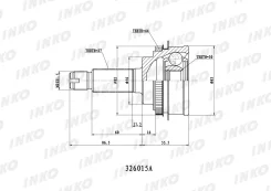 ���� ������� 27/30 ABS 44 | ����� | INKO 326015A 326015A ����