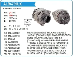 ��������� Mercedes Engines, 24V 110A MH Motorherz ALB6739UX ����