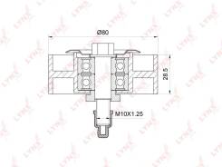����� �������� ���������� ����� ��� Toyota Hiace, Toyota Hilux, Toyota LAND Cruiser LYNXauto PB-7243 PB7243 ����