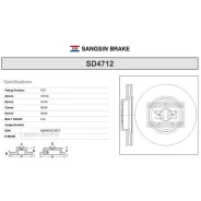 ���� ��������� �������� Subaru Tribeca 06- SD4712 ����