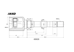 ���� ���������� 24 27, �������� ������ ��� Toyota RAV4, Toyota Alphard II, Toyota Previa III INKO 480028 480028 ����
