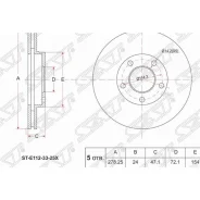 ���� ��������� ����� Mazda Tribute 00-/FORD Escape/Maverik 01- SAT STE1123325X STE1123325X ����