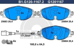 ������� ����. ���. Galfer ���. B1-G120-1167-2 B1G12011672 ����