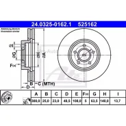 ���� ��������� FORD Focus II C MAX 1.6 2.0L Volvo C30 C70 S40 V50 (Power DISC) 24032501621 ����