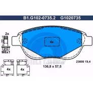 ������� ����. ���. Citroen C3/C4/Xsara 1.6-2.0 04.97-, Peugeot 206/207/1007 1.4-2.0 03.02- B1G10207352 ����