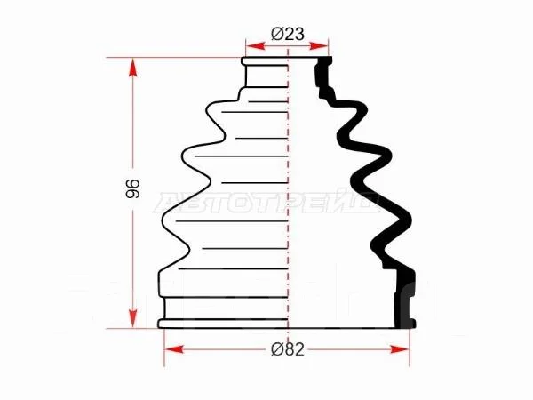 Пыльник шруса наружный FORD FOCUS II 04-11/C-MAX 03-10