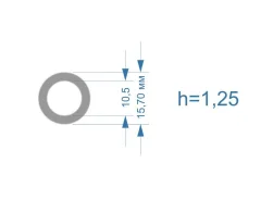 ����� �������������� ��� �������� Bosch CR 10,5*15,7�� (h=1.25��) ����