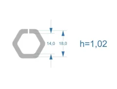 ����� �������������� ��� �������� Siemens CR 14,0*ES18,0�� (h=1.02��) ����