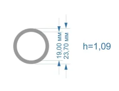 ����� �������������� ��� �������� Bosch CR 19,0*23,7�� (h=1.09��) ����