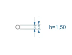 ����� �������������� ��� �������� Bosch CR 3,5*5,3�� (h=1.50��) ����