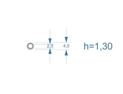 ����� �������������� ��� �������� Bosch CR 2,5*4,5�� (h=1.30��) ����