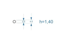 ����� �������������� ��� �������� Bosch CR 2,5*4,5�� (h=1.40��) ����